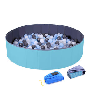 WWS 4-feet ball pit blue setup shows a spacious play area.