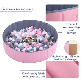 WWS ball pit with durable eco-friendly fabric supports long-lasting play