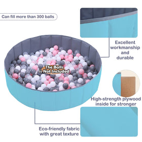 WWS ball pit durable eco fabric construction for long-lasting use.