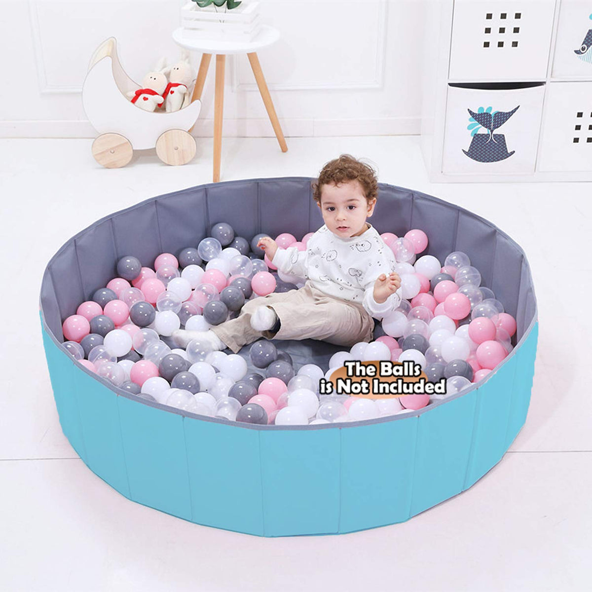 WWS ball pit large play space suitable for indoor and outdoor fun.