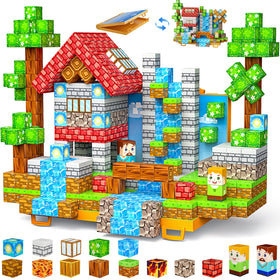 Wxlbr forest castle set blocks with leafy drawbridge and towers