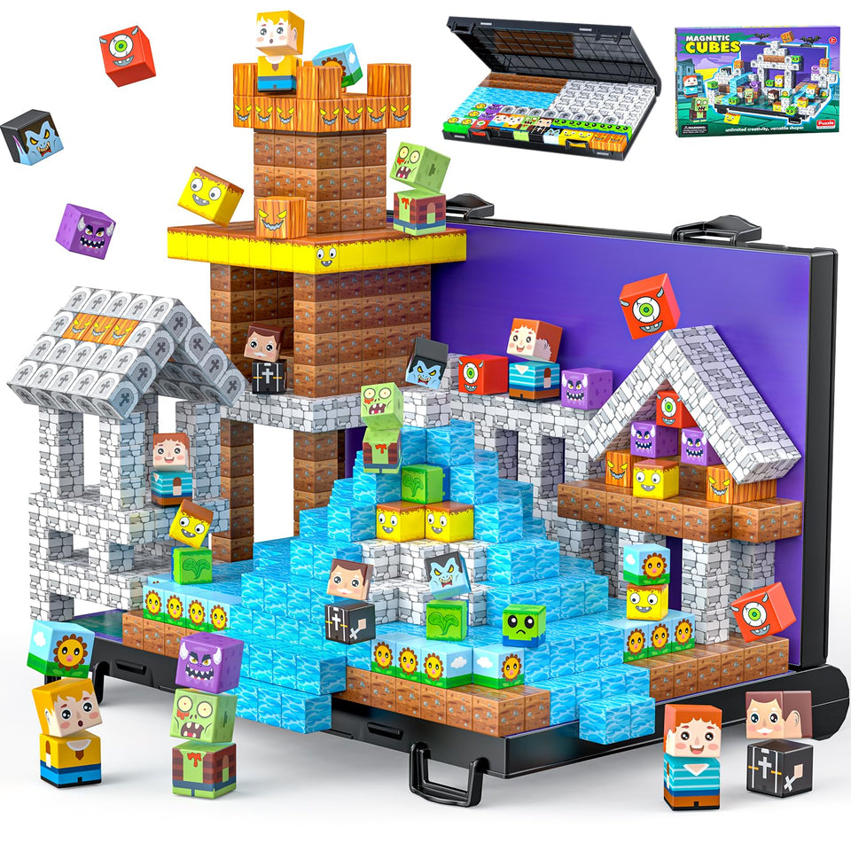 Wxlbr magnetic blocks storage case closed for tidy play and travel-ready fun.