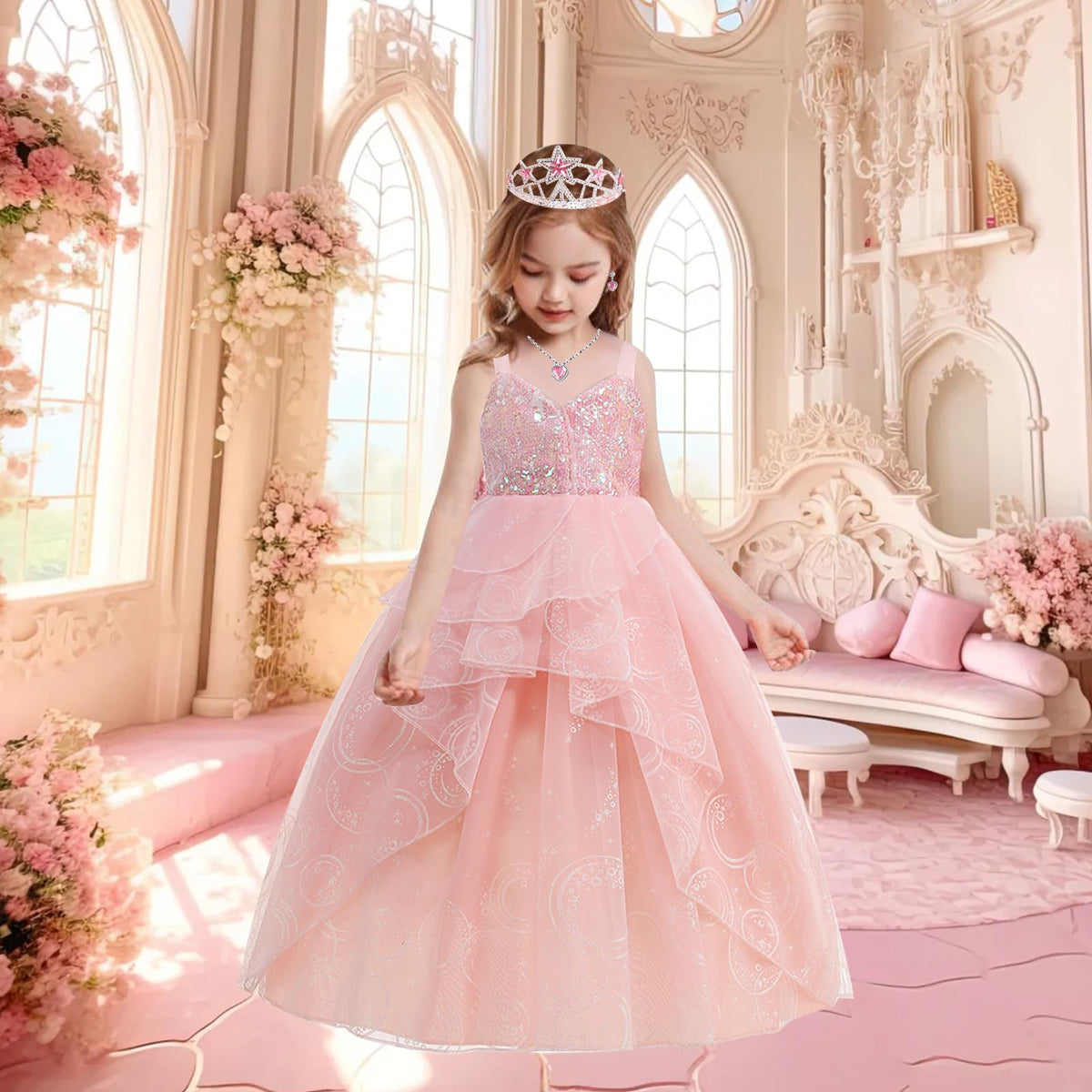 WYB Glinda dress set with bracelet and ring enhances pretend play