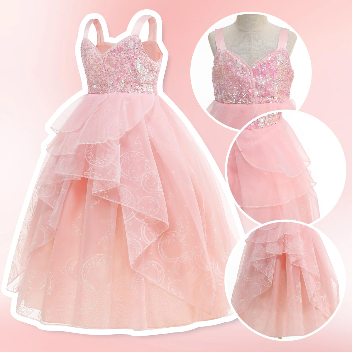WYB Glinda dress complete with gloves for authentic character play