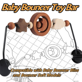WYFWFDF 12-inch attachment length fits most baby bouncers for easy setup.
