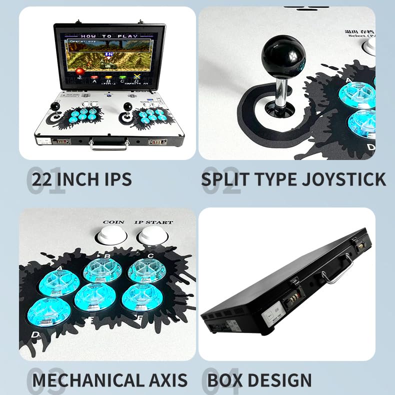 WYGaming folding design makes portable arcade easy to carry.