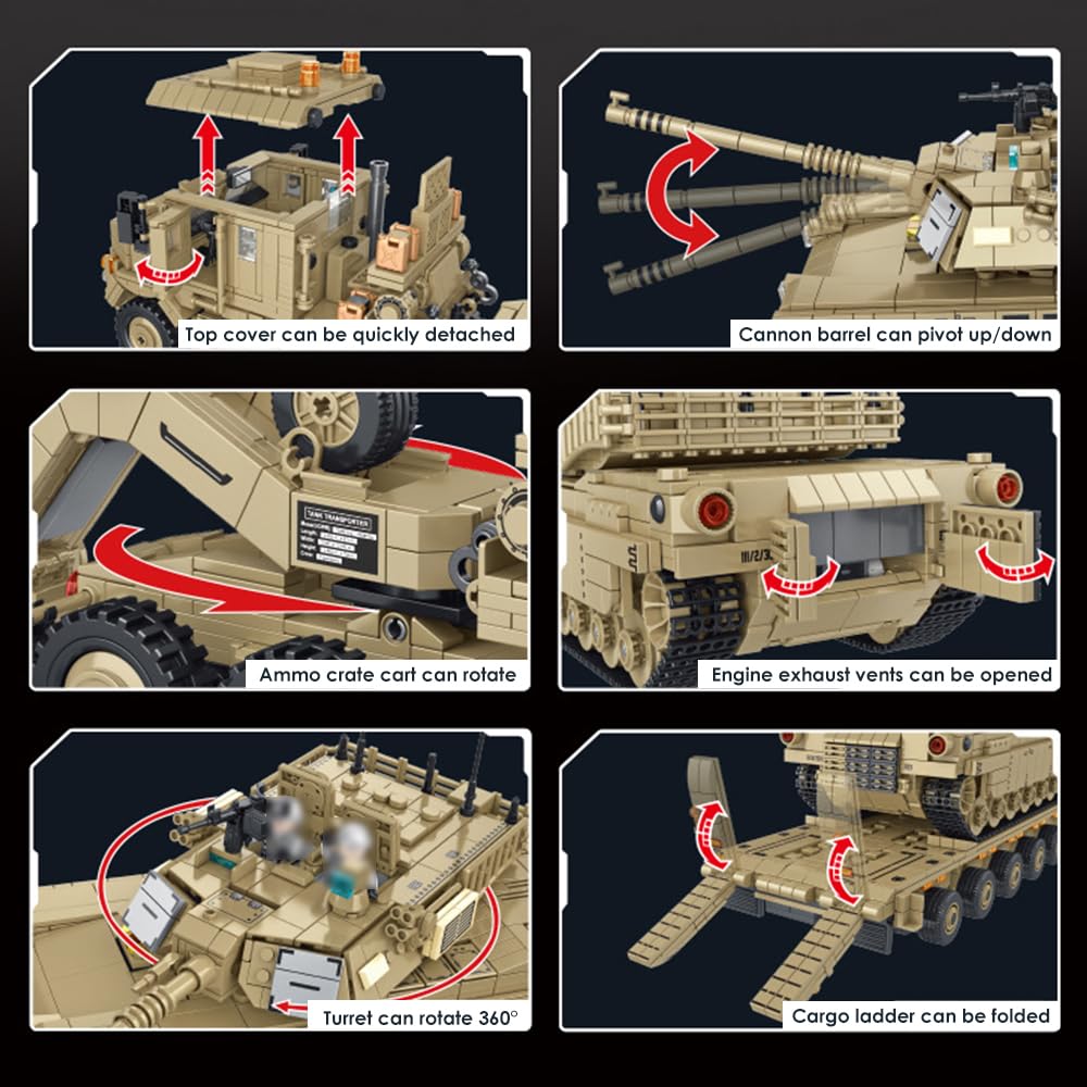 Wyiauy M1070 turret 360-degree swivel supports dynamic posing and dramatic dioramas.