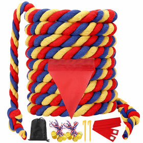WYRJXYB Field Day Tug Rope 20ft ideal for outdoor team play and family fun.