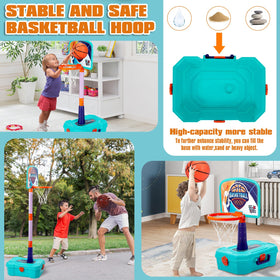 WYRJXYB soft inflatable basketballs enhance safe, gentle shooting sessions for toddlers.