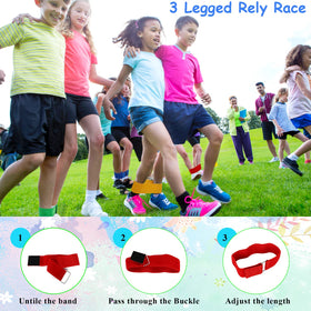 WYRJXYB three-legged race bands supporting teamwork during outdoor play.