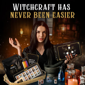 Wyspell gift-ready witch kit with gold stamping suits thoughtful gifts.