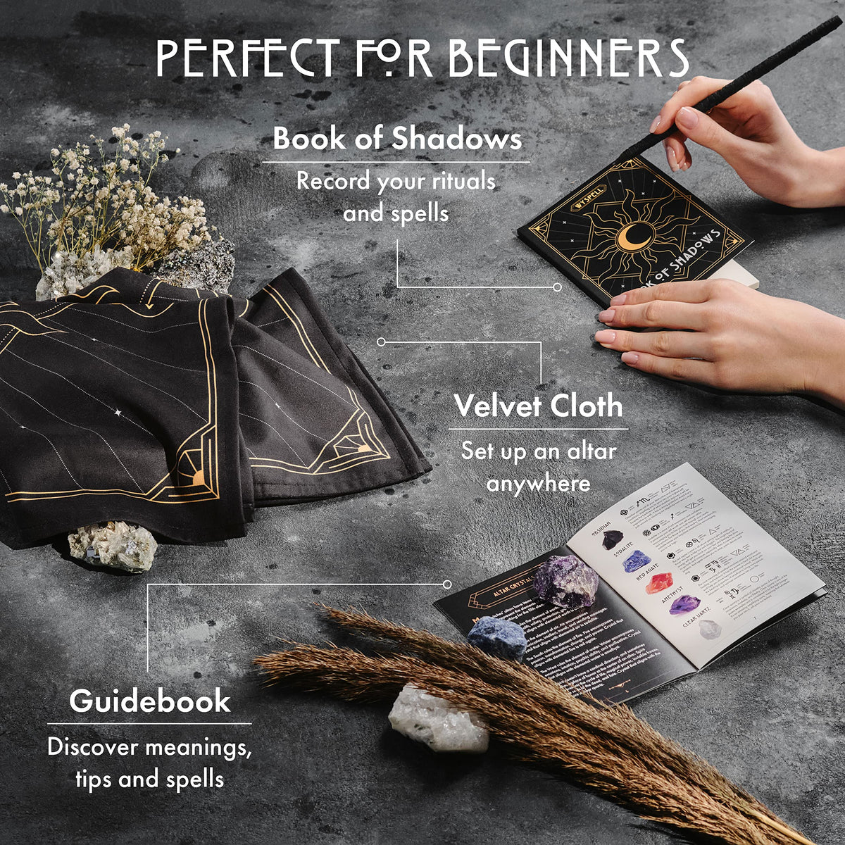 Wyspell obsidian pendulum and board support divination practice