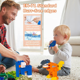 WYSWYG smooth burr-free blocks simplify cleaning and care