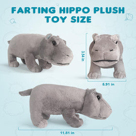 WYZOID hippo plush toy fart sounds feature adds lighthearted prank possibilities.