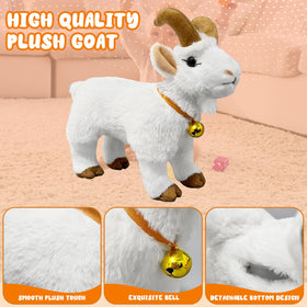 WYZOID Screaming Goat Toy bell detail for playful sound effects.