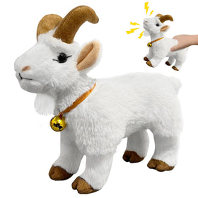 WYZOID Screaming Goat Toy close-up highlights soft plush texture for cozy play.