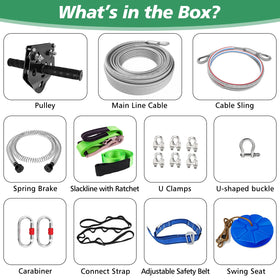 X XBEN zipline spring brake system maintains safe stopping distance