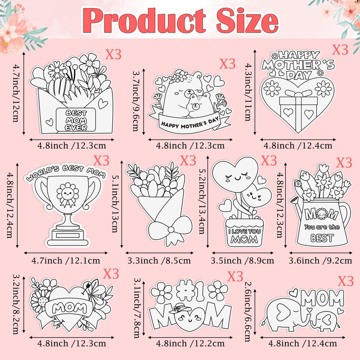 X1zuue Mother's Day magnets in heart designs for personalized keepsakes