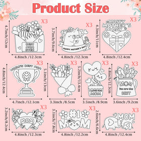 X1zuue Mother's Day magnets in heart designs for personalized keepsakes