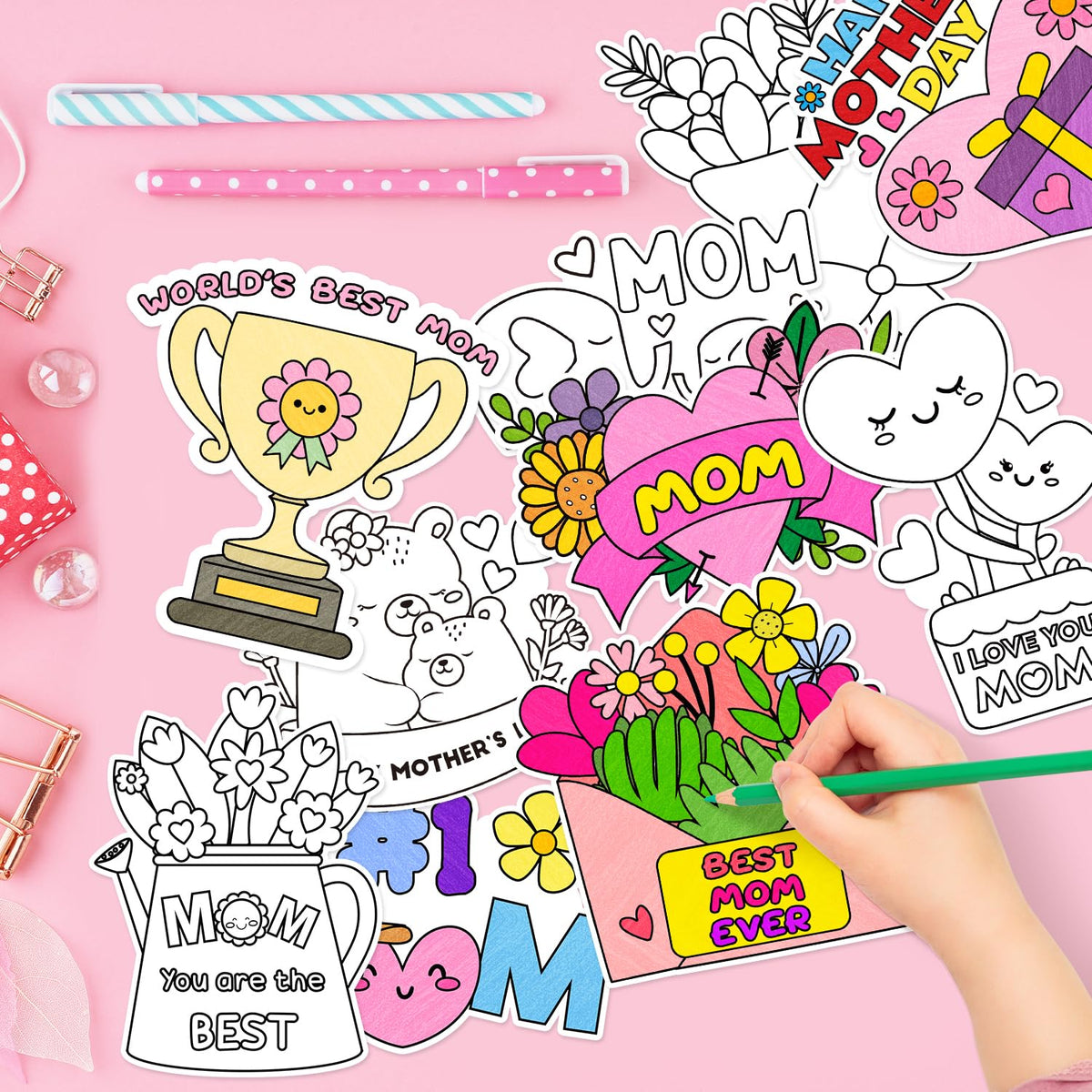 X1zuue DIY coloring magnets kit for creative family activities