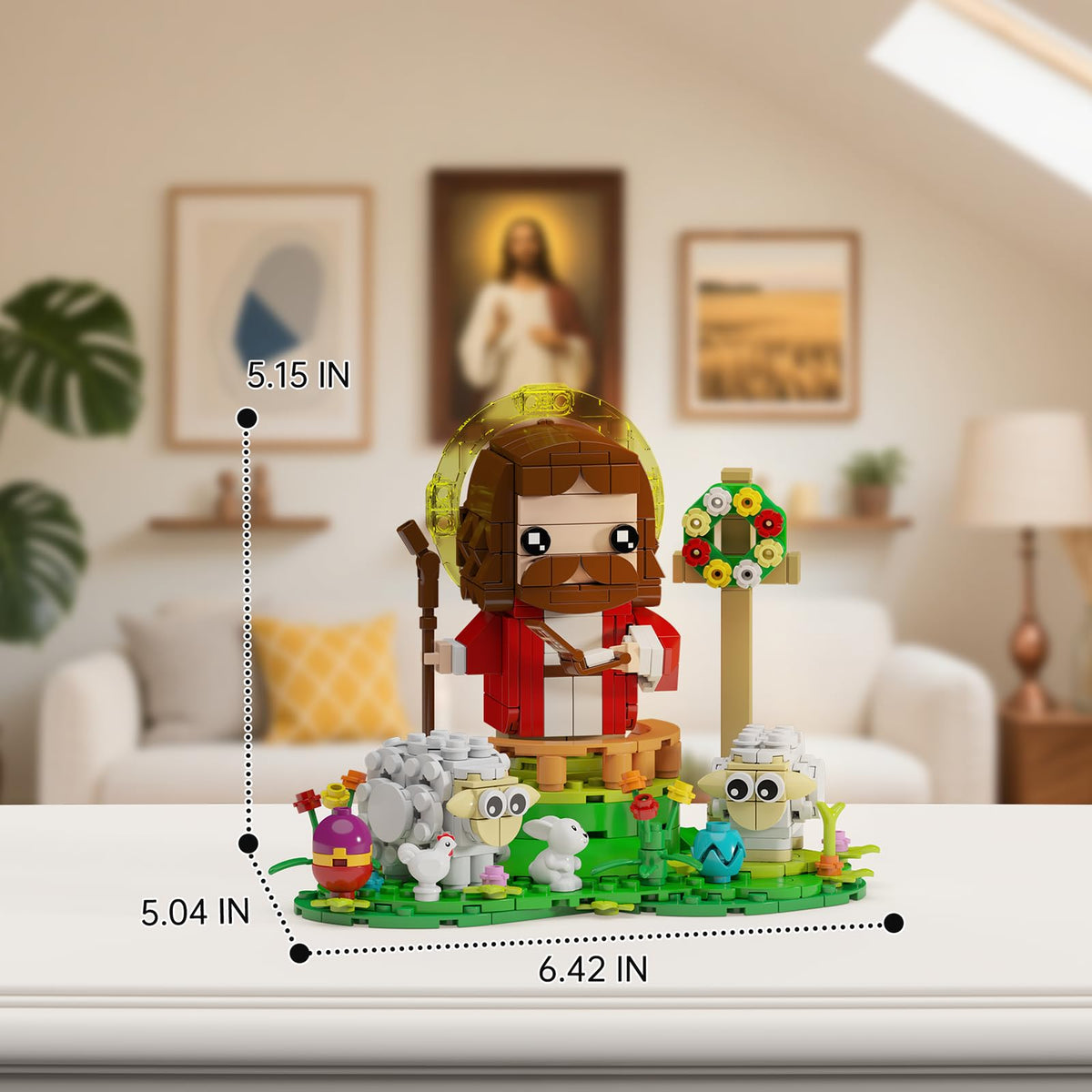 Xalvitra Jesus Figures Building Kit: instruction booklet guides quiet, focused building