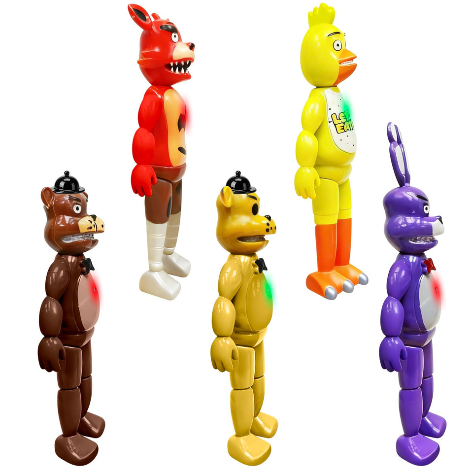 Xanadix action figures set with chest light for night display