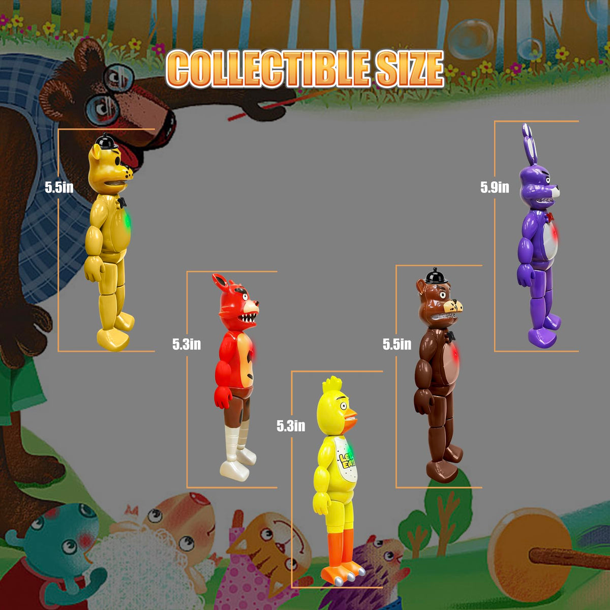 Xanadix five-piece figures with movable joints for posing