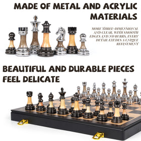 XAOHAO 17-inch wooden board offers a smooth, foldable playing surface.