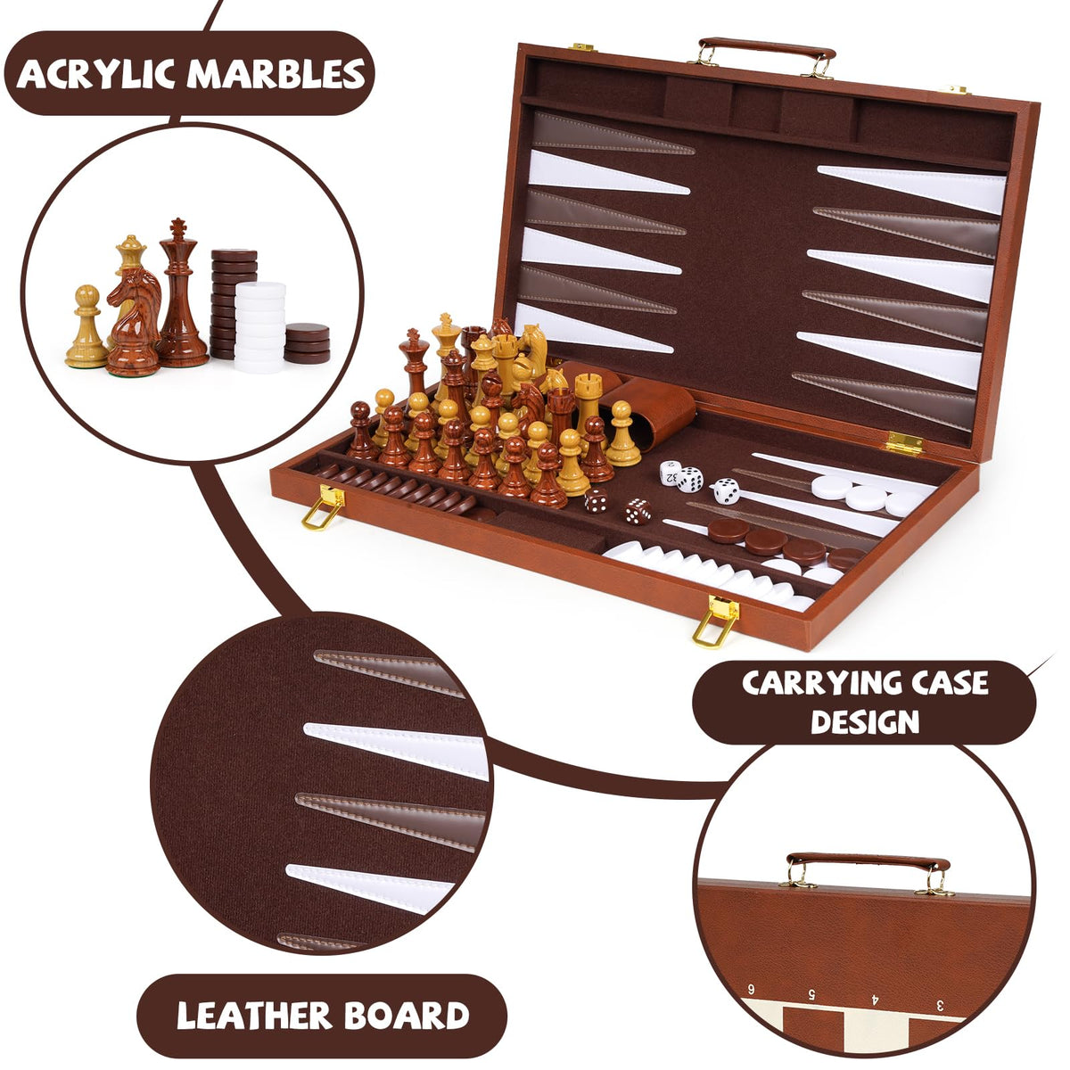 XAOHAO acrylic checkers pieces with smooth finish for game nights