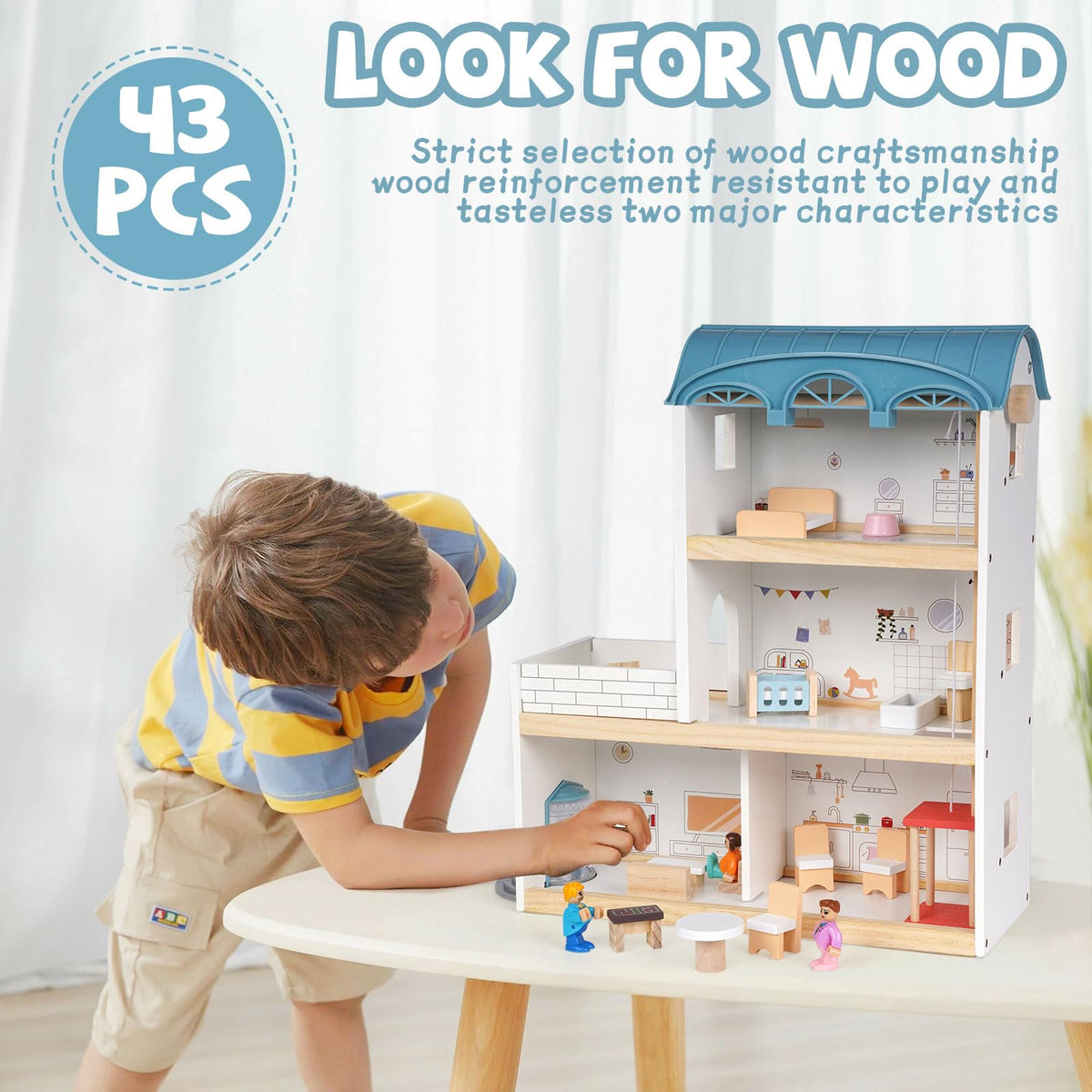 XAOHAO built-in working elevator adds motion to pretend play
