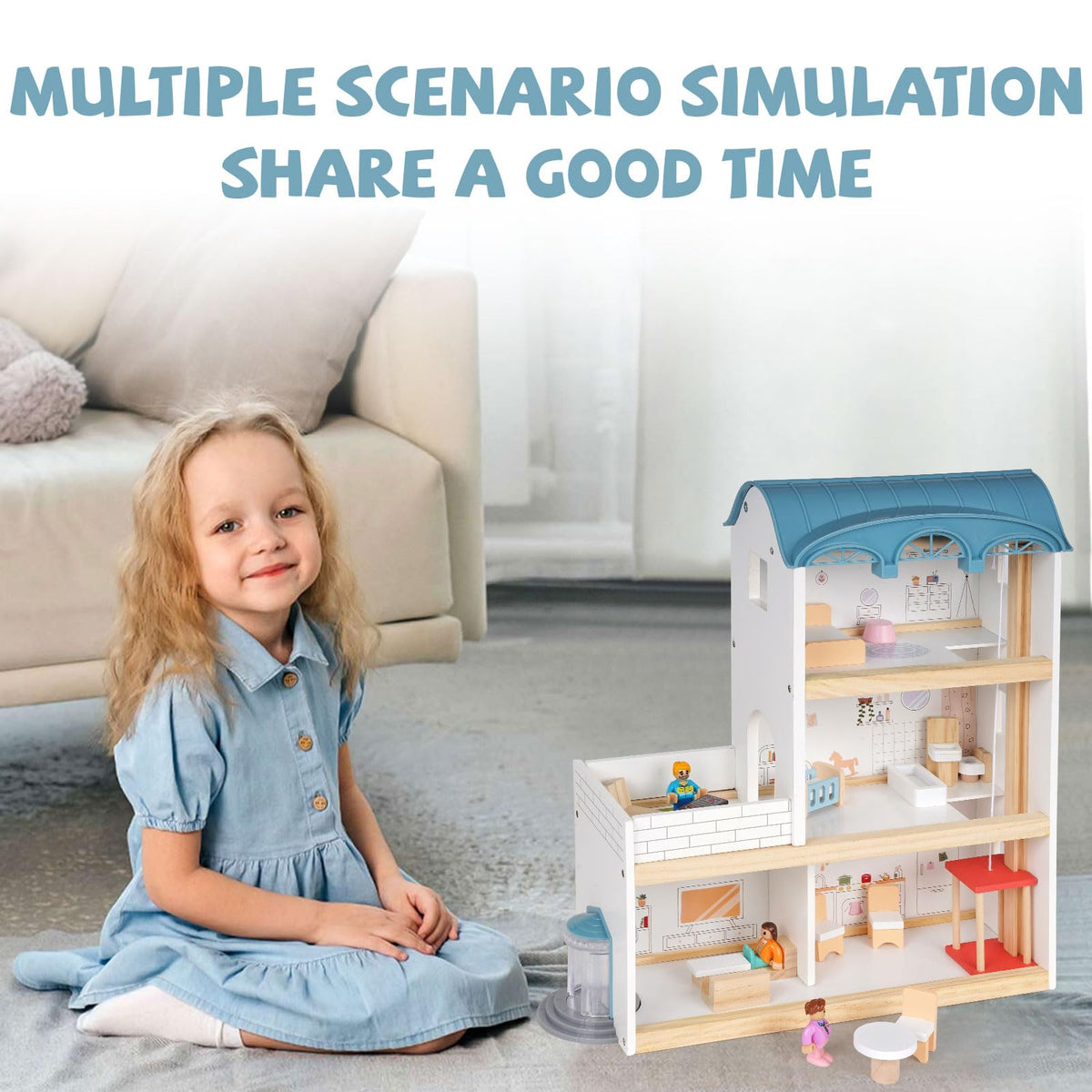 XAOHAO three doll figures enhance storytelling and cooperative play