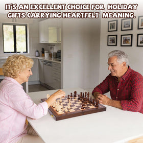 XAOHAO portable travel chess set for families and learning on the go.