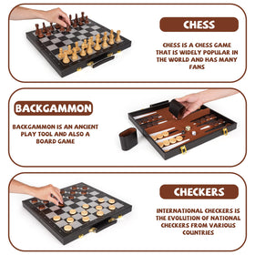 XAOHAO travel-friendly chess board in a compact case