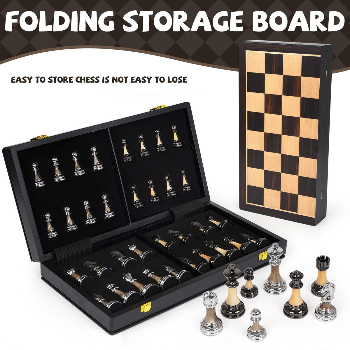 XAOHAO weighted pieces with felt bottoms ensure quiet, precise moves.