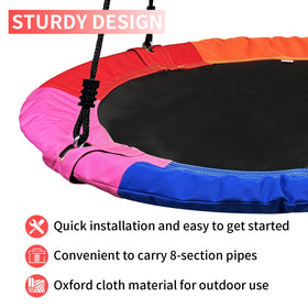 Xapigo saucer flying swing with adjustable straps for versatile height