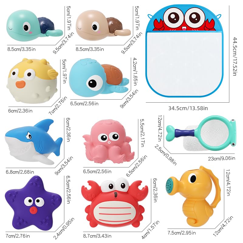 XAWACAH BPA-free PVC toys ensure safe toddler bath time