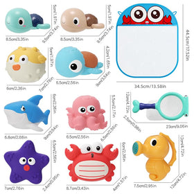 XAWACAH BPA-free PVC toys ensure safe toddler bath time