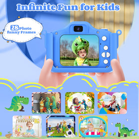 XBENDON Kids Camera dual lens enables front and rear shooting for versatile memories