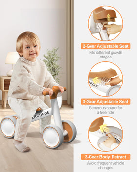 XBONFOE handlebars with a non-slip grip for confident steering.