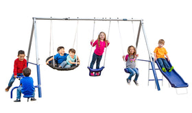 XDP Recreation Free N' Swing frame in galvanized steel for durable backyard play