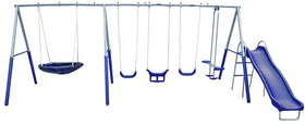 XDP Recreation galvanized steel frame resists rust for years of play