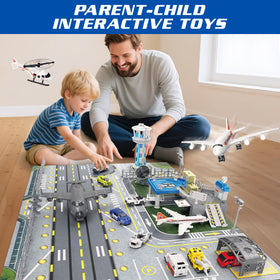 XDUOYJOY airport playset sticker pack supports customization and storytelling