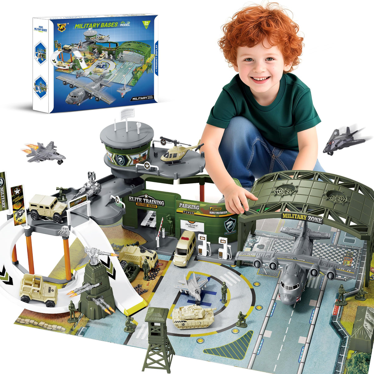XDUOYJOY military base toy airplane inspires imaginative play and storytelling.