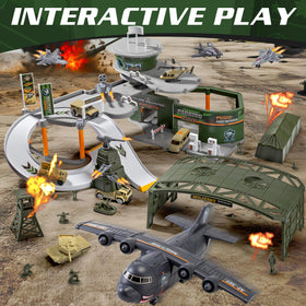 XDUOYJOY military base army men figures enhance imaginative military scenarios.