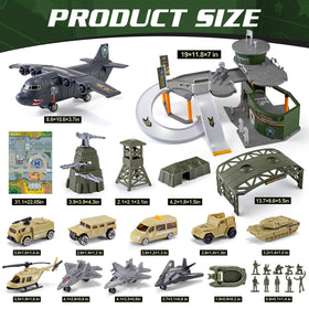 XDUOYJOY military base toy car for push-and-go action on the play mat.