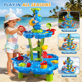 Xelabrion beach tools set aids sand sculpting and fine motor skills