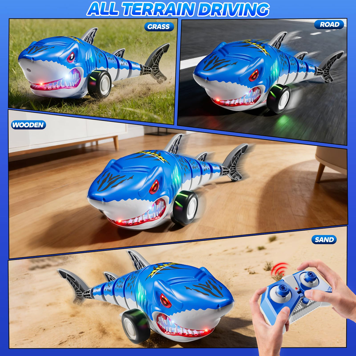 Xelabrion lifelike shark shape sparks imaginative play for kids.