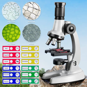Xelabrion microscope portable case conveys lightweight design ideal for home or classroom use.