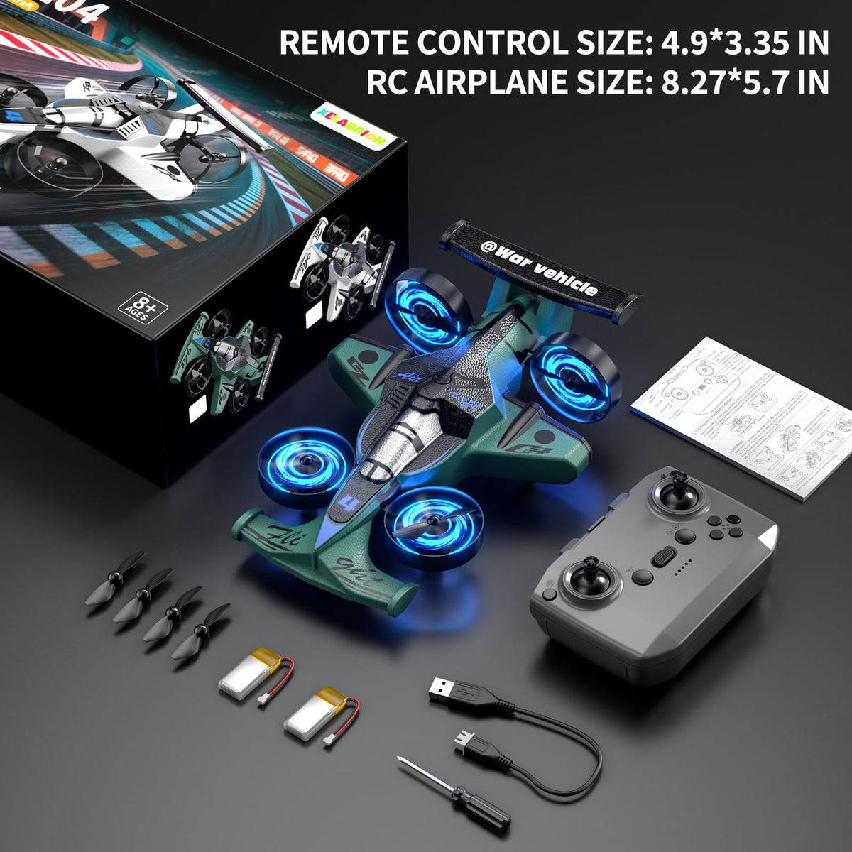 Xelabrion 3-speed settings allow gradual control for young pilots