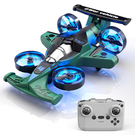 Xelabrion RC airplane-car toy front view showing dual land-air versatility for kids